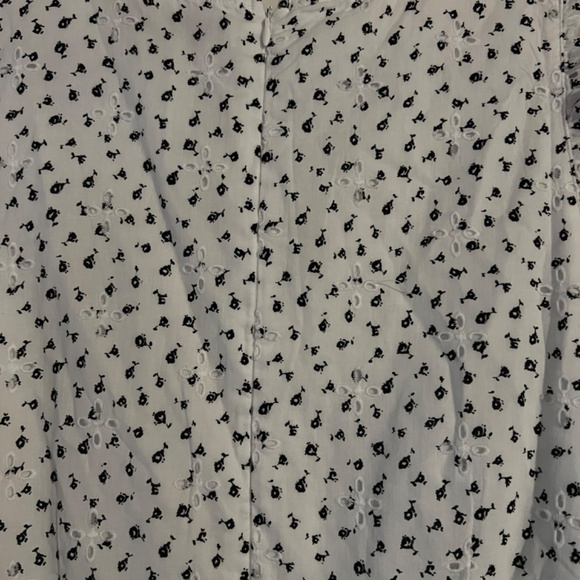 White and black dress LOFT NWT - Picture 3 of 4